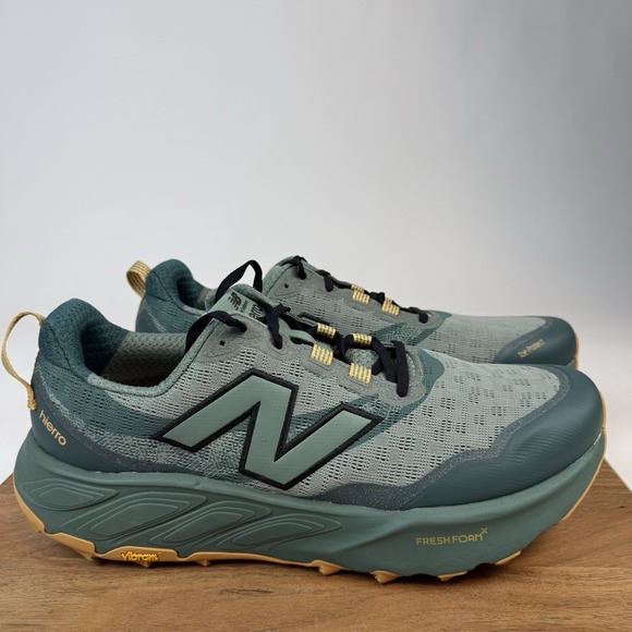 Mens New Balance Fresh Foam X Hierro v9 Dark Juniper Trail Sneakers Size 17 EE